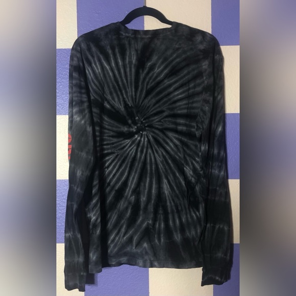 NWOT Grizzly Griptape Four Bears Lil Rapper Grey Tie-Dye Long Sleeve T - Size L - Picture 3 of 4